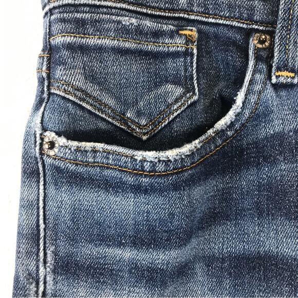 Agolde Sophie Crop Distressed Starwood Raw Hem Torn Knee Made in USA Jeans 29 - Picture 11 of 15